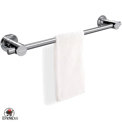 Elegante barra de toalha de sucção 24" com forte fixação para superfícies lisas - Imagem 1 de 4