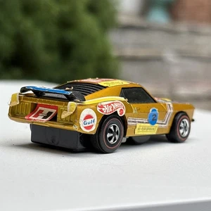 Hot Wheels Sizzlers Redline, 1969 Gold Mustang Boss 302 Mexico Mattel Untested - Picture 1 of 22