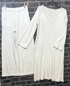 Free People Strand Strick Pullover & Hose Set Größe S Leinen Viskose Mischung - Bild 1 von 19