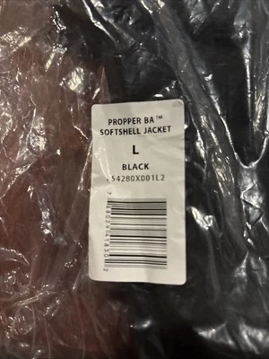 Propper BA® 软壳夹克 - 轻便防风战术大号黑色 — 第 1/2 张图片