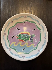 VTG Chaleur by Judith Geiger 1987 Fish Dinner Plate 10.75” Diameter - Picture 1 of 5
