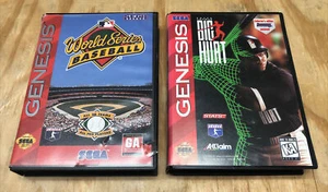 2 Sega Genesis Games - World Series Baseball + Frank Thomas' Big Hurt Baseball - Picture 1 of 3