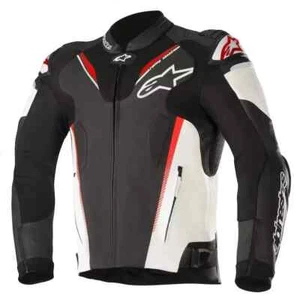 MEN'S MOTORCYCLE ALPINESTARS LEATHER JACKET BIKER RACING GEAR JACKETS - Picture 1 of 3