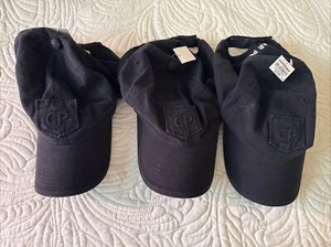 3 Cedar Point Black Cap Hat Embroidered & Patch NEW VINTAGE Size S-M NEW - Picture 1 of 5