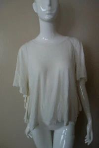 Current/Elliott Women's Cream Corinne Crewneck Knit Top Size 1 - Picture 1 of 7