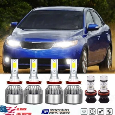 PARA Kia Forte 2010-2015 2016 Faro LED haz alto/bajo + Kit de faros antiniebla + Foto 1 de 4