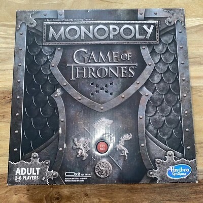 GAME OF THRONES MONOPOLY Board Game With Sounds Hasbro New & Unused - Image 1 of 4