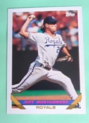 1993 Topps #130 Jeff Montgomery Kansas City Royals - Image 1 of 2