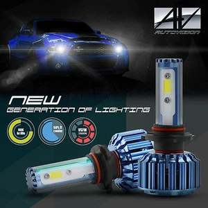 AUTOVIZION H4 9003 LED Headlight Conversion Kit 60w CREE 6000K White Light Bulbs - Picture 1 of 27