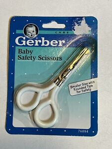 Gerber Baby Safety Scissors 1994 White