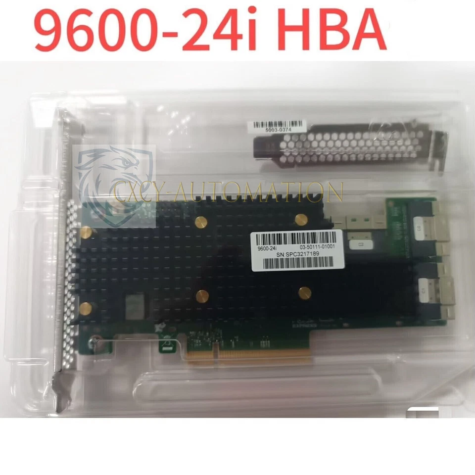Broadcom eHBA 9600-24i 24 Int. Ports PCIe SAS/SATA/NVMe Tri-Mode Storage Adapter