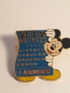 2002 Disney Trading Pin 12 Months of Magic Mickey Mouse January Calendar Series - Picture 1 of 2