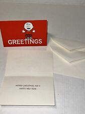 Hallmark Christmas Cards Peanuts  Charlie Brown 1960s  Set of 2 Unused Rare Vtg