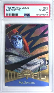 1995 Fleer Marvel Metal #106 Mr.Sinister PSA 10 GEM MT - Zdjęcie 1 z 2