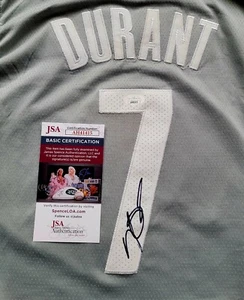 Camiseta deportiva firmada por Kevin Durant de los Brooklyn Nets talla 50. CERTIFICADO JSA  - Imagen 1 de 3