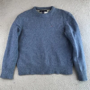 Tommy Hilfiger Sweater Women's XL Blue Wool Blend Pullover Crew Neck Long Sleeve - Picture 1 of 17