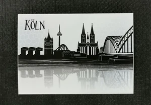 Aufkleber Skyline schwarz / weiß gespiegelt Köln - Bild 1 von 1