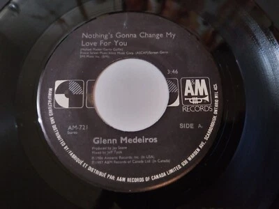 Glenn Medeiros – Nothing's Gonna Change My Love For You VG+ 45 A&M Record 1987 - Image 1 of 2