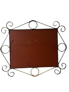 Artistic Swirl Wrought Iron Framed Mirror 28x24 Inch 8 lb - Picture 1 of 14