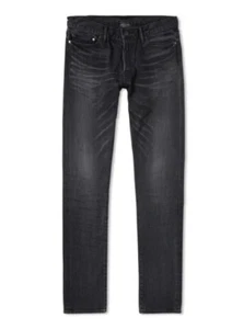 $498 John Elliott 29x33 Black The Cast 2 Slim Skinny 30 Charcoal Japanese Grey - Picture 1 of 9