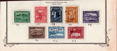 Australia/Tasmania Scott 86-93 M/U Set 1899-1900 Conjunto de estampillas de paisaje pictórico Foto 1 de 4