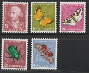 Switzerland   1957   Sc #  B 267-71   Insects   MNH   OG - Picture 1 of 1