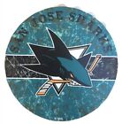 San Jose Sharks Nhl Logo Bottle Top 13.5" Hanging Metal Wall Art Sign Decoration