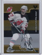 2001-02 BAP Signature Series Autographs Gold #162 Scott Niedermayer AUTO - DEVIL
