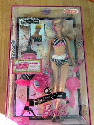 Barbie Then & Now 1959-2009 2008 traje de baño Target exclusivo Mattel P8038 Foto 1 de 4