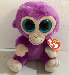 Ty GRAPES Viola Scimmia Beanie Boo 6” NUOVO - Foto 1 di 5