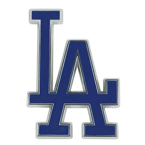 NEW MLB Los Angeles Dodgers Emblem Metal Blue Team Logo 3.5" x 2.5" - Picture 1 of 1