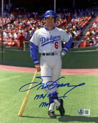 STEVE GARVEY SIGNED AUTOGRAPHED 8x10 PHOTO + 1974 NL MVP DODGERS BECKETT BAS - Image 1 of 2
