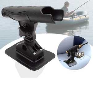 Inflatable Boat Fishing Rod Holder with Rotatable Base for Kayaks Canoes - Picture 1 of 12