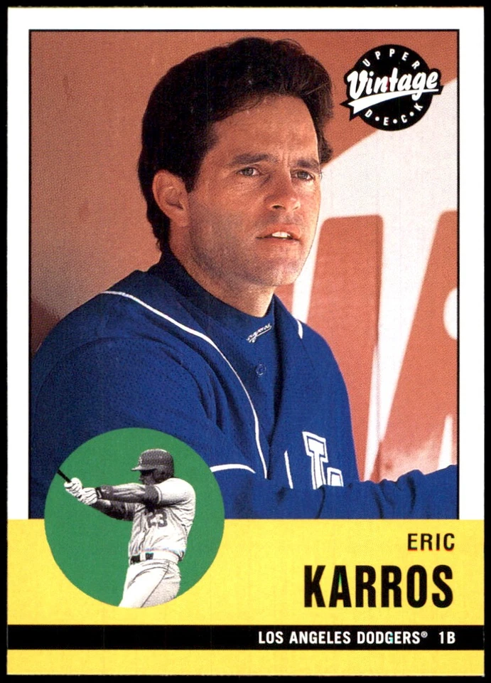 Eric Karros 2001 Upper Deck Vintage #240 Dodgers MLB READ FREE SHIP AutographDen - Image 1 of 2