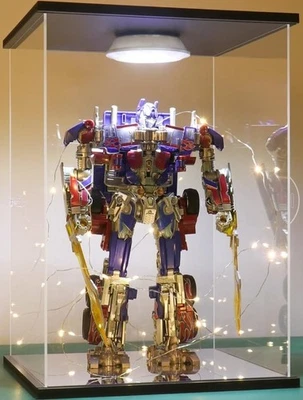 Action Figure Display Case 21" Gundam Acrylic LED Light Model Gunpla Toy Box - Image 1 of 4