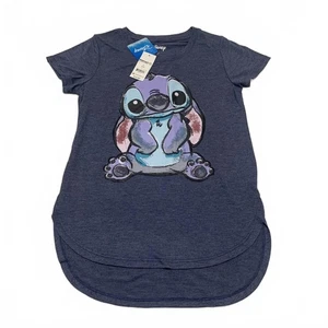 NWT Disney Teen Girls' Size Small (3-5) Stitch Graphic Tee Shirt - Picture 1 of 9