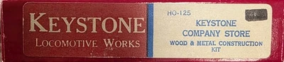 Kit de construcción de tienda Keystone Locomotive HO-125 Keystone Company Foto 1 de 2