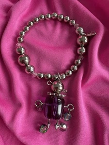 Tarina Tarantino Vintage Purple Robot Clockwork Punk Gear Steampunk Bracelet - Picture 1 of 4