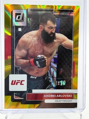2023 Panini Donruss UFC Andrei Arlovski #186 Gold Laser /10 - Image 1 of 2