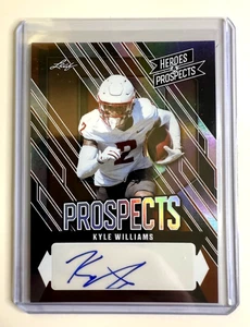 Kyle Williams 2024 Leaf Heroes & Prospects Auto /99 New England Patriots UNLV RC - Picture 1 of 2