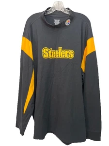 Vintage NFL Pittsburgh Steelers Mock Turtle Neck Shirt Herren 3xl Langarm - Bild 1 von 9