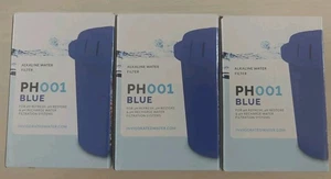 PH001 Alkaline Filter pH Recharge Restore Refresh Invigorated Water Blue Set 3 - Picture 1 of 5