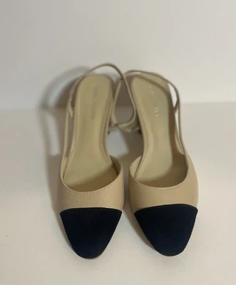 Marc Fischer cap toe sling back block heel  pump size 6.5  PLEASE READ - Image 1 of 4