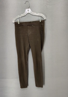 Hue Jeggings Pants Womens Medium Brown Skinny Stretch Casual Slim Fit Pockets - Image 1 of 4