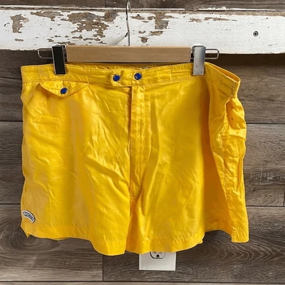Pantalones Cortos IZOD Para Mujer Vintage Nylon Forrados Cierre con Cremallera Dorado Amarillo Talla XL Foto 1 de 4