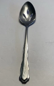 COLONIAL MANOR International Stainless Taiwan Pierced Tablespoon - Picture 1 of 7