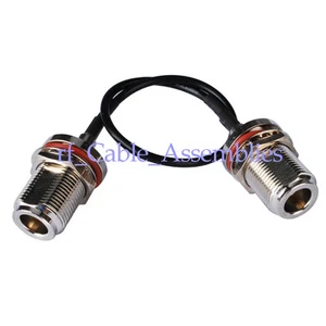 N-Type female bulkhead to Jack adapter pigtail cable RG174 30cm For 4G Wireless - Picture 1 of 3