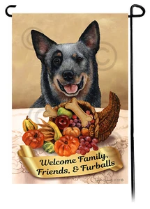 Bandera de jardín de Acción de Gracias - Blue Tick Australian Cattledog 006 - Imagen 1 de 1