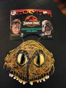 Máscara oficial vintage 1993 Jurassic Park Raptor rubíes de Collegeville - Imagen 1 de 2
