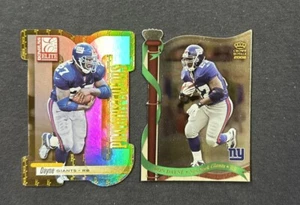 *2001 Donruss Elite colores primarios troquelados amarillo #PC38 Ron Dayne 13/75 ++++ - Imagen 1 de 2